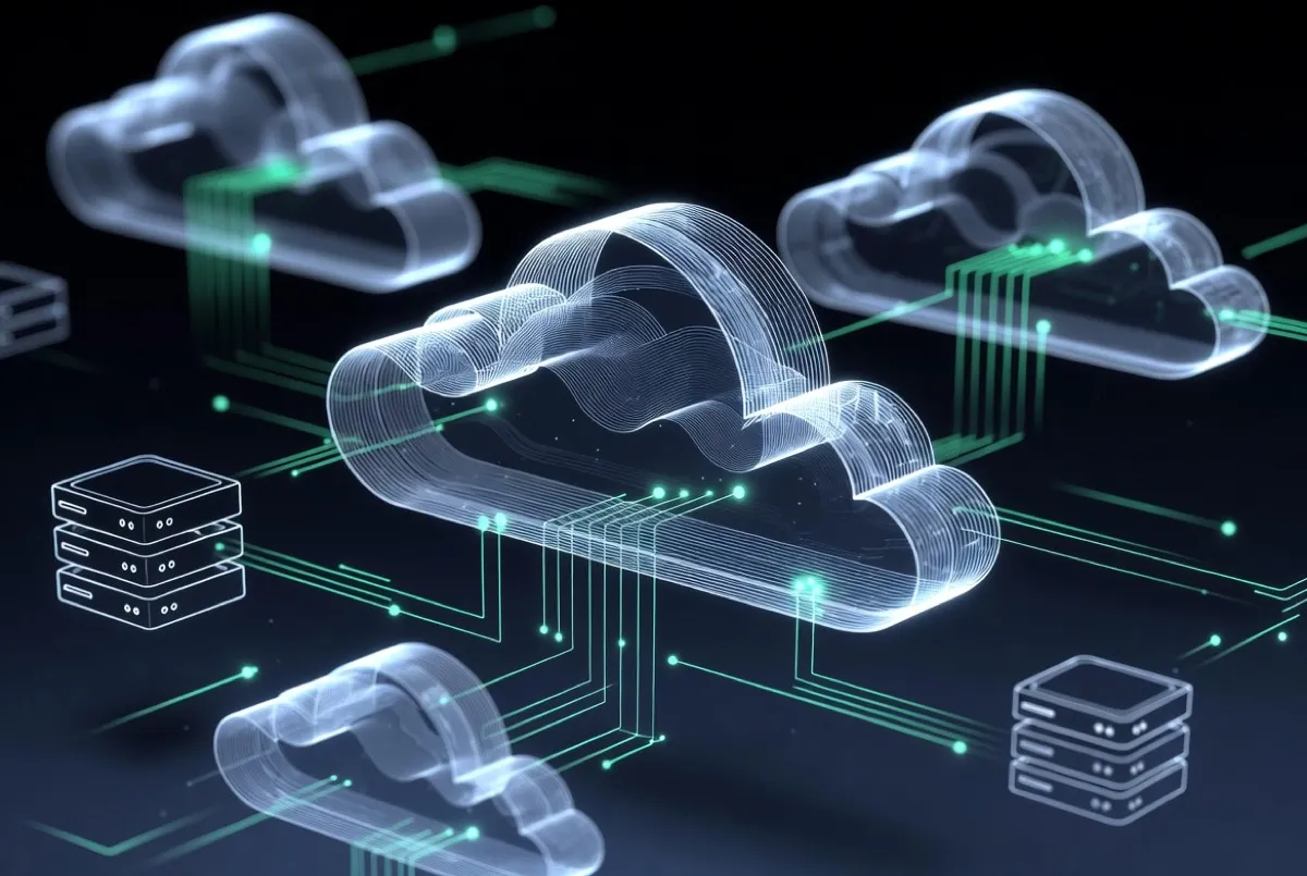 Hybrid cloud and Azure architecture visual